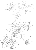 Part Location Diagram of 649-0022B MTD Handle Assembly Comp.